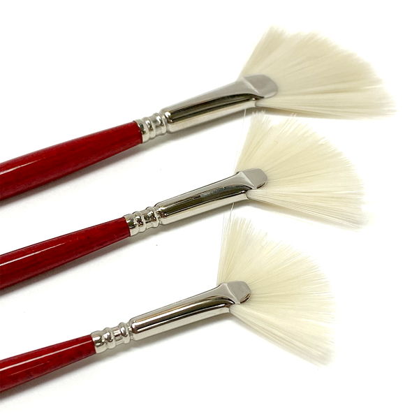 Synthetic Sable Fan Brush by Artsmith