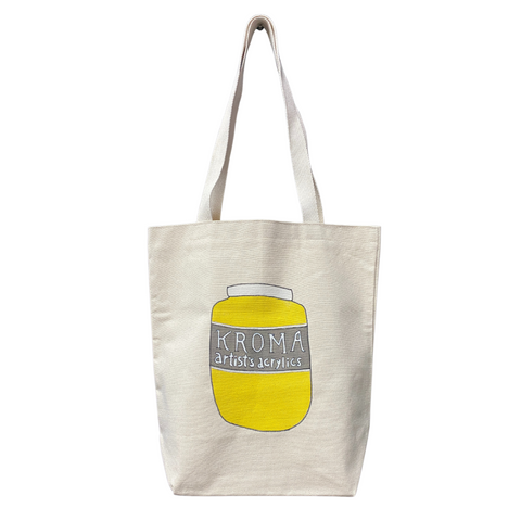 handmade tote bag - hansa medium yellow