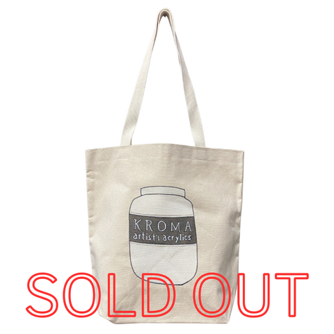handmade tote bag - titanium white