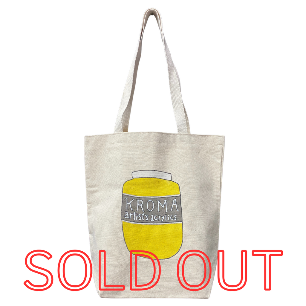 handmade tote bag - hansa medium yellow