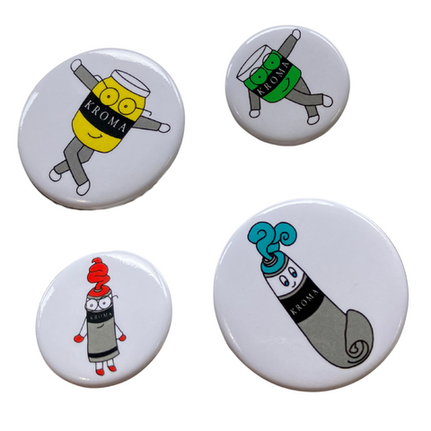 set of four paint buddy pins